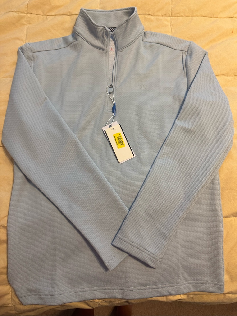 Southern tide blue half zip
